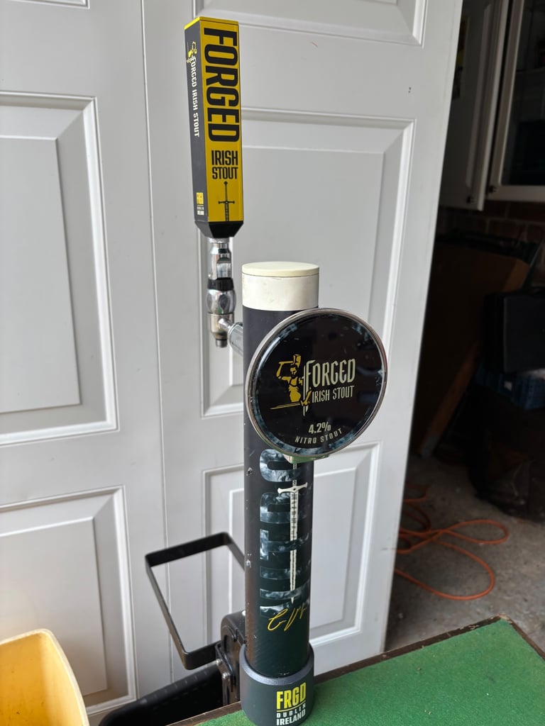 Rare forged Irish stout beer pump ideal man cave 