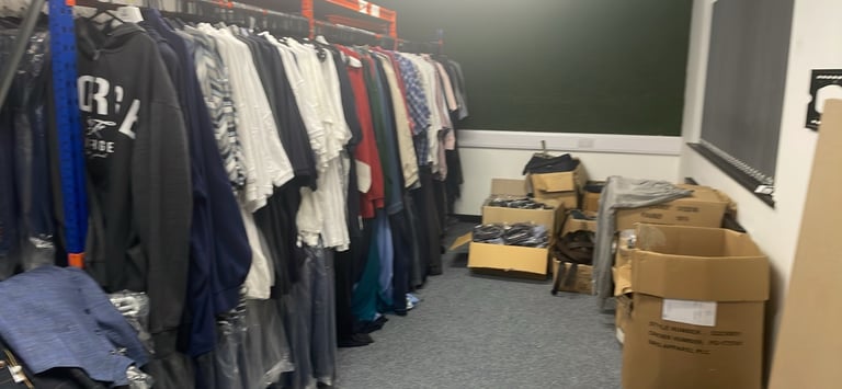 image for Men’s Big Size Clothing Job Lot 720 pcs - Hoodies, Jeans, Shirts Clearance Sale