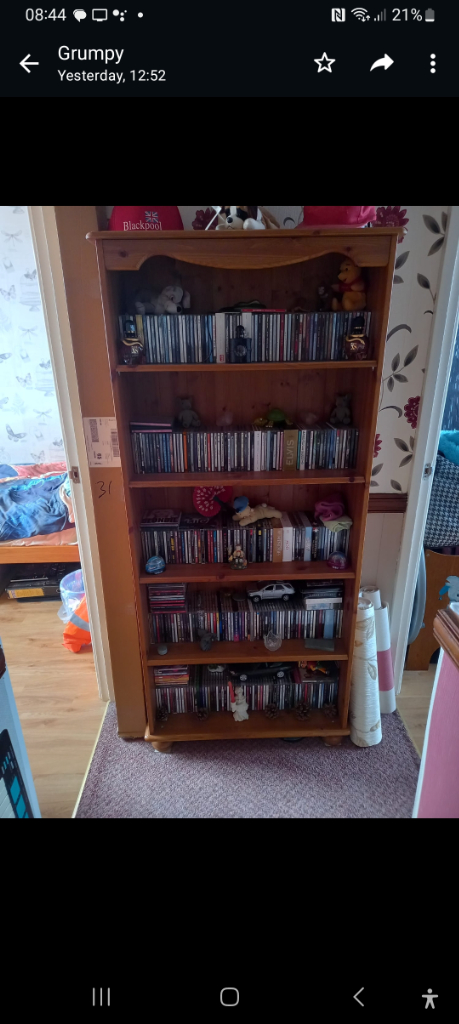5 shelf unit Scandinavian pine 
