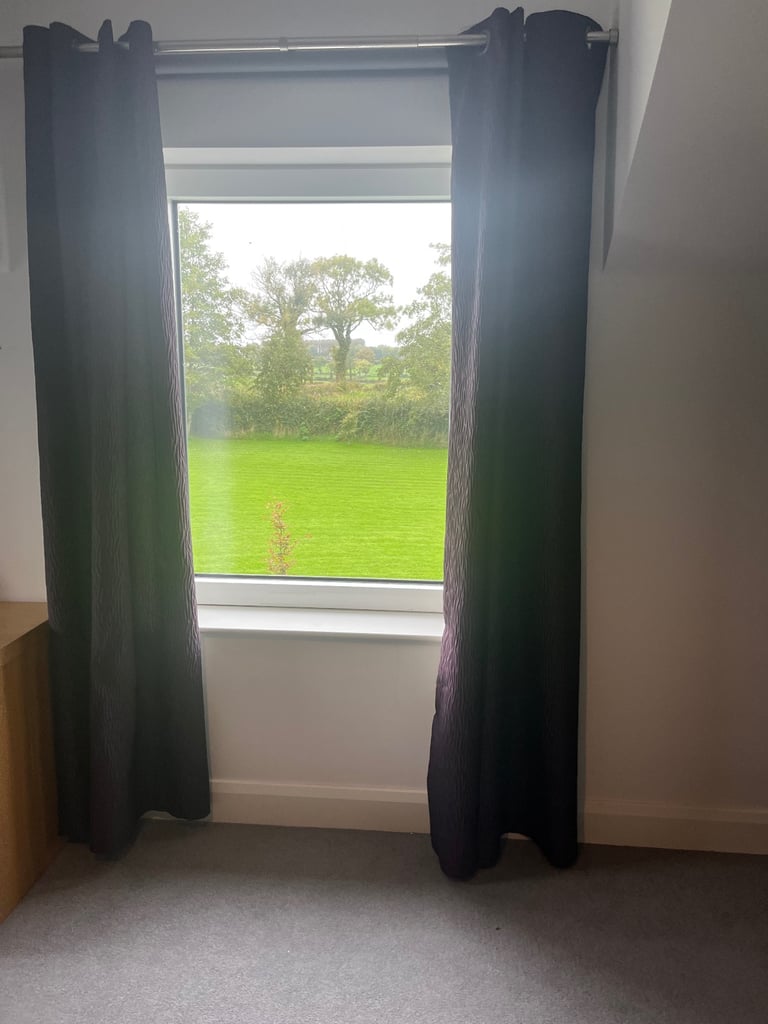 image for 2 pairs of M & S plum coloured curtains 