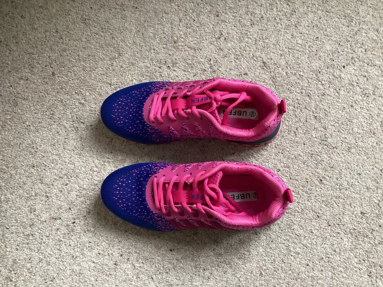 image for As new ladies pink and blue trainers - size 6. 