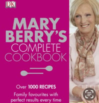 1 Mary Berry's Complete Cookbook & 1 Wooden Book Stand