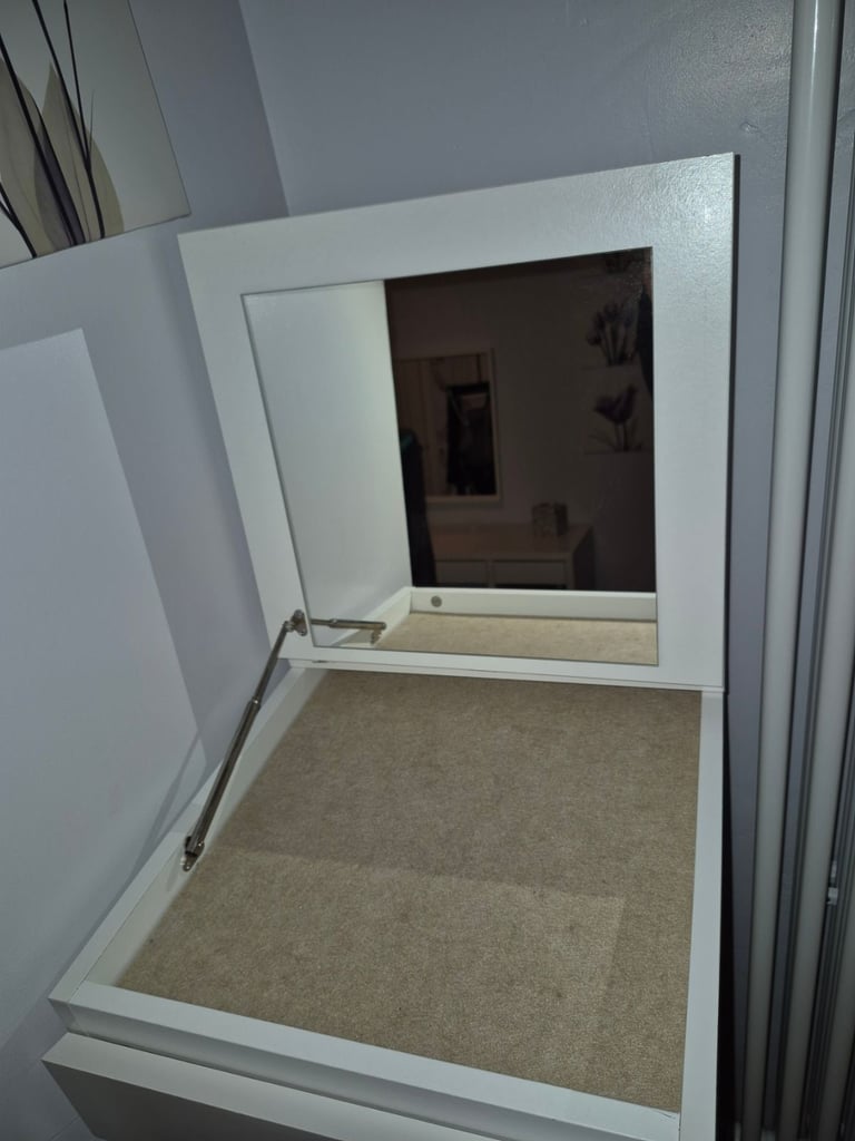 Ikea bedroom furniture - double bed frame, 3 x chest of drawers and desk - will sell separately