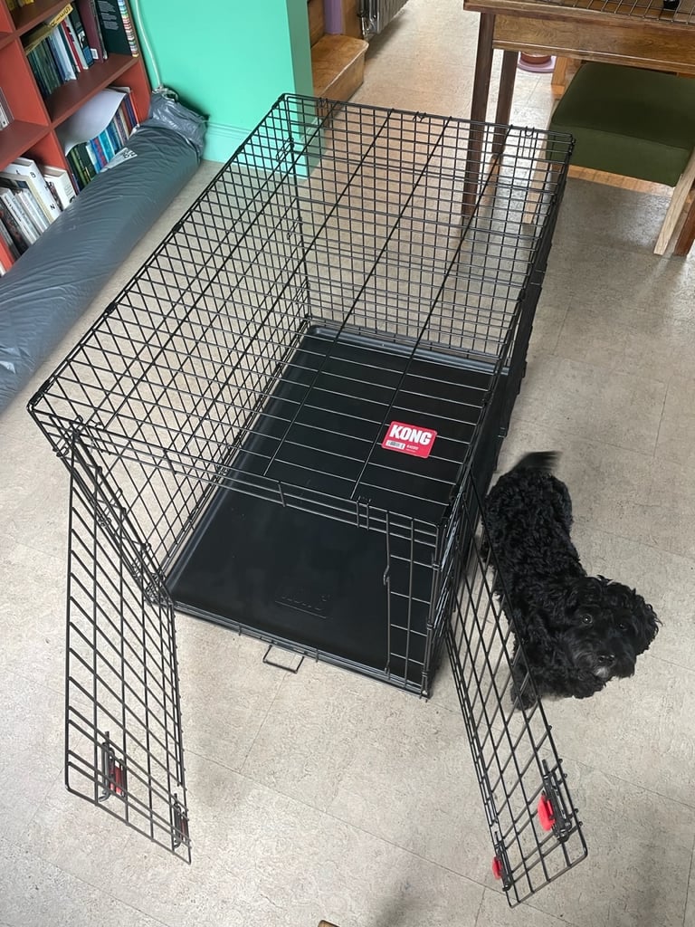 FREE Dog Crate with black out cover 