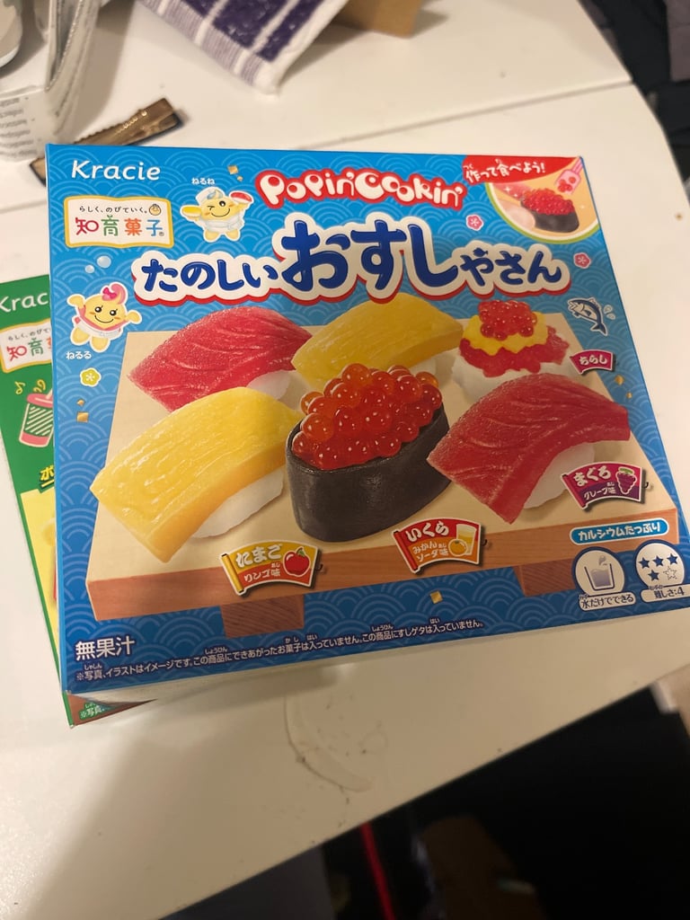 Japanese Sweets “Poppin Cookin” (kids love it)