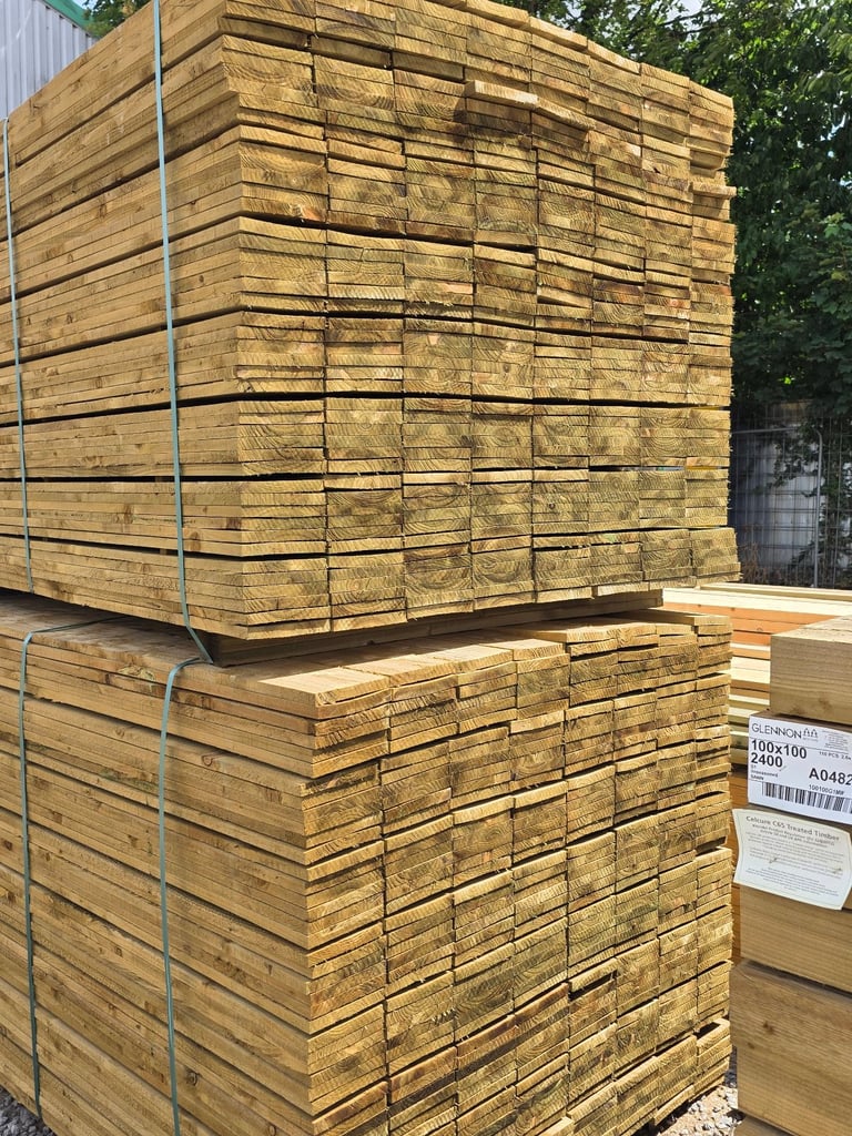 150x19 TREATED TIMBER FENCE BOARDS  1.8M 2.4M