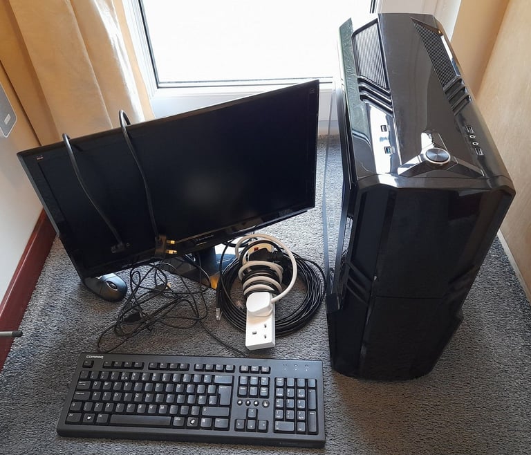 image for Gaming Desktop Tower PC incl Monitor, Keyboard, Mouse and all Cables.