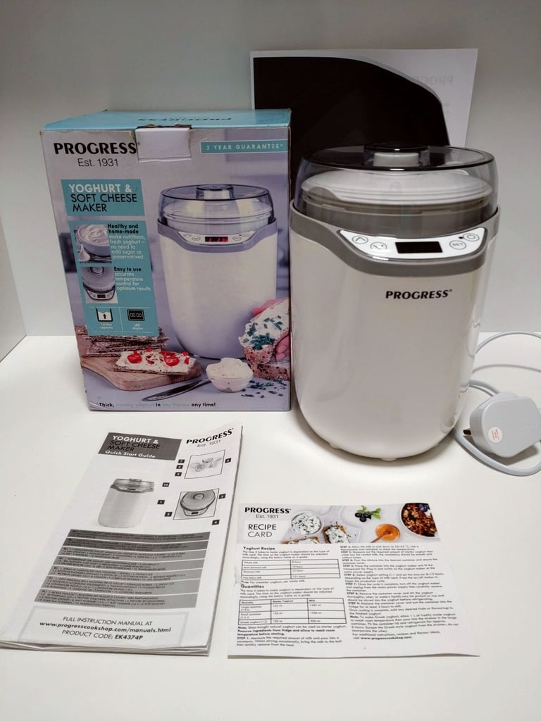 image for Progress Yoghurt and Soft Cheese Maker Homemade Yogurt