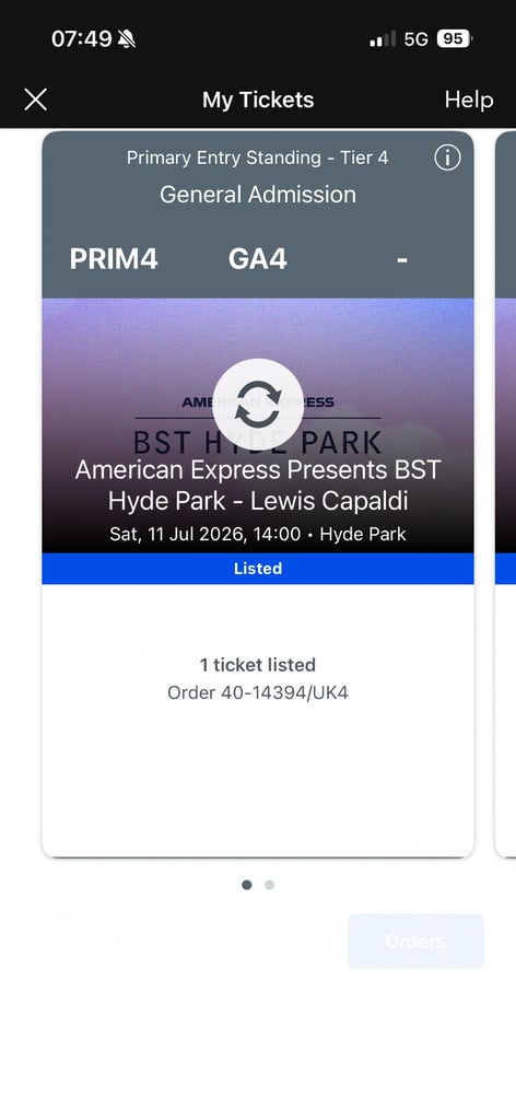 lewis capaldi primary entry x 2 hyde park