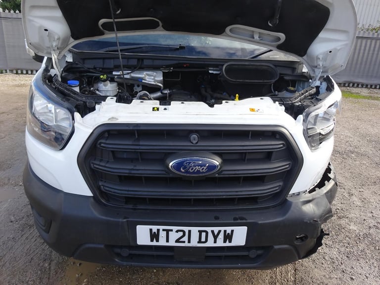 2021 21 REG FORD TRANSIT 350 LEADER ECOBLUE DIESEL TIPPER 7 SEAT DAMAGED SALVAGE