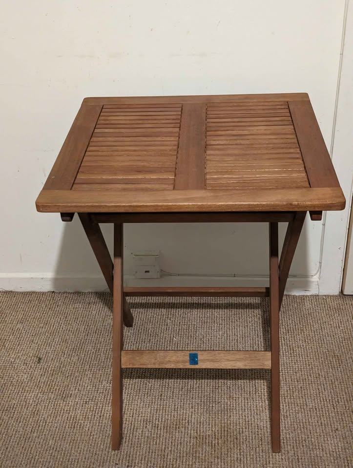 image for Foldable dining wooden table
