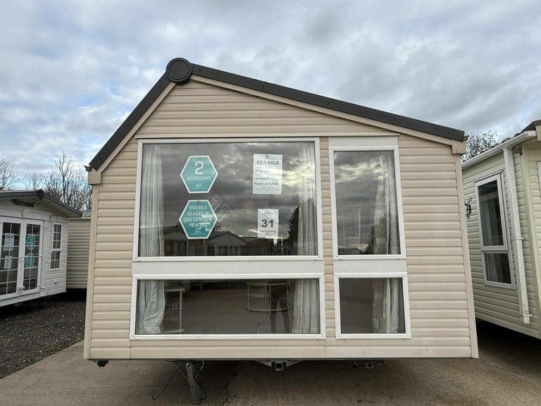 2 Bed Static Caravan - DG, CH, New Carpet, Bath - Offsite Sale for Own Land