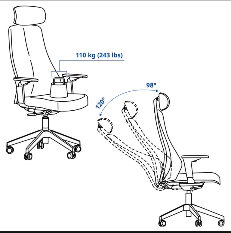 IKEA MATCHSPEL Gaming Office Desk Chair
