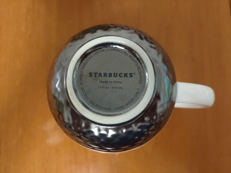 New Starbucks Mug Limited Edition Mermaid Scales 414ml Coffee Tea Cup 