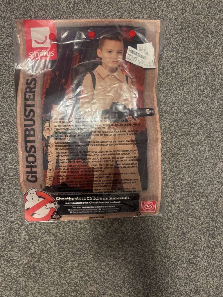 Ghostbusters Halloween jumpsuit kids medium 