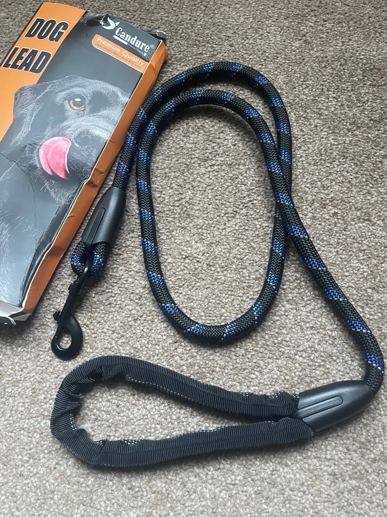 Candure Lightweight, Heavy Duty, Reflective, Padded, 5ft Dog Lead