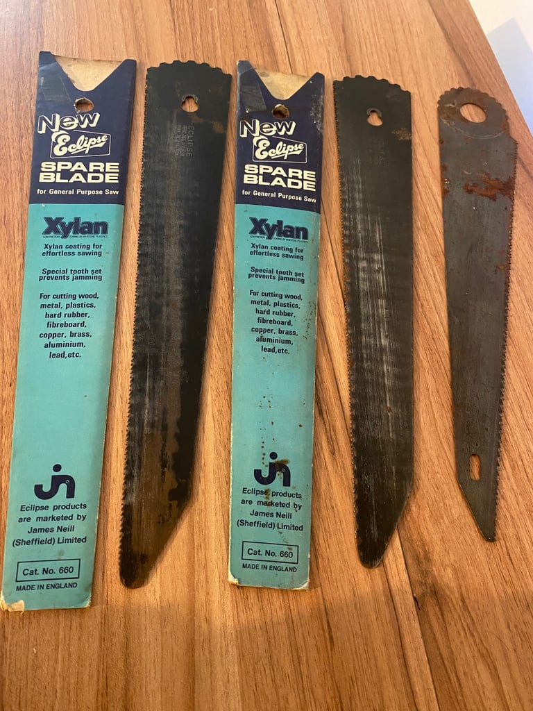 Vintage New Eclipse Spare Blades Xylan X 3 Bundle Job Lot General Purpose