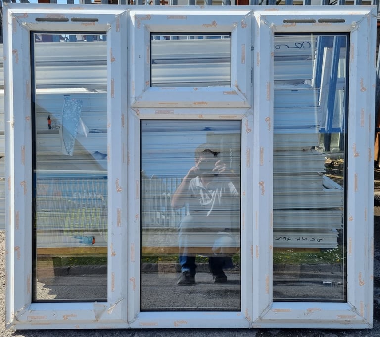 image for New UPVC Double Glazed White Window 1350mm W x 1185mm H