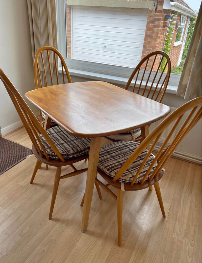 Ercol table and 4 chairs