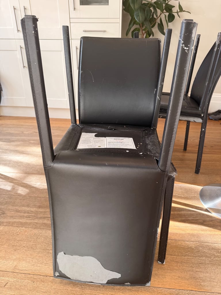 FREE kitchen chairs, very worn off, BoConcept