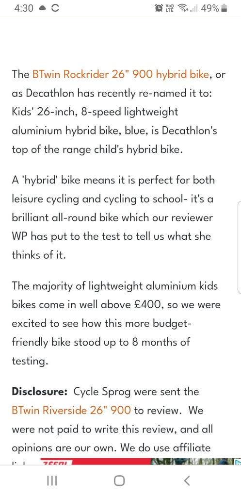 Mountain bike kids