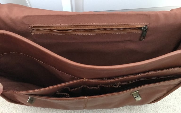 Leather Satchel in Tan Colour