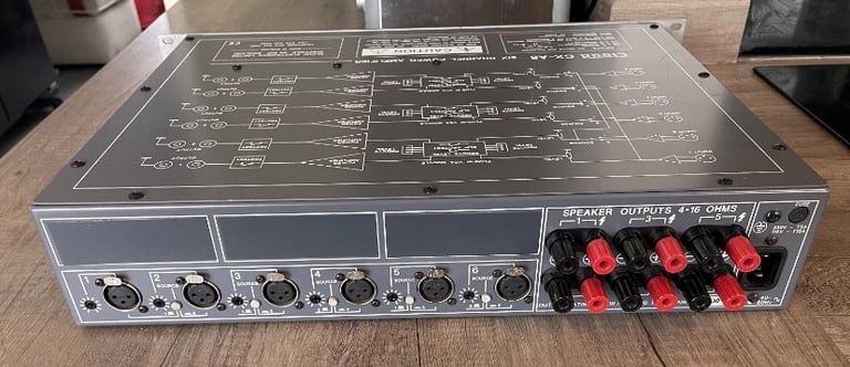 CLOUD CX-A6, 6 x 120W PER CHANNEL POWER AMPLIFIER, GREY, 19" RACKMOUNT 2U.