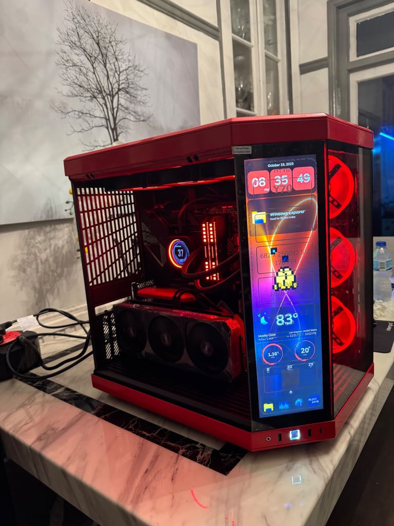 Brand new complete gaming pc 14900k/RTX5070ti/Hyte Y70 Touch/water cooling/ddr5 32gb/2tb/monitor