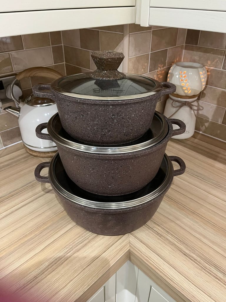 image for 3X cast iron professional pans