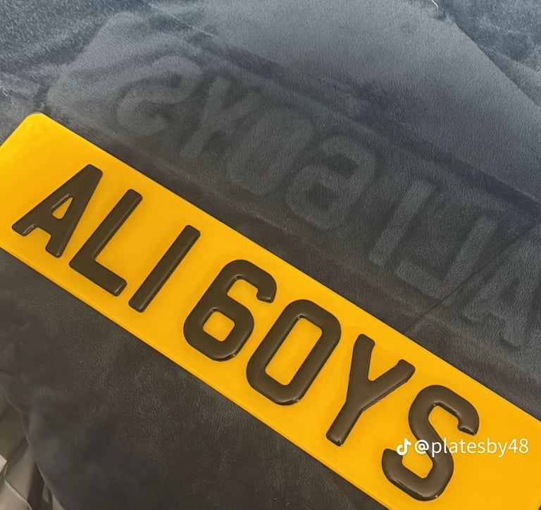 AL16 OYS / ALI BOYS / ALI Private Plate - On Certificate & Ready to Go