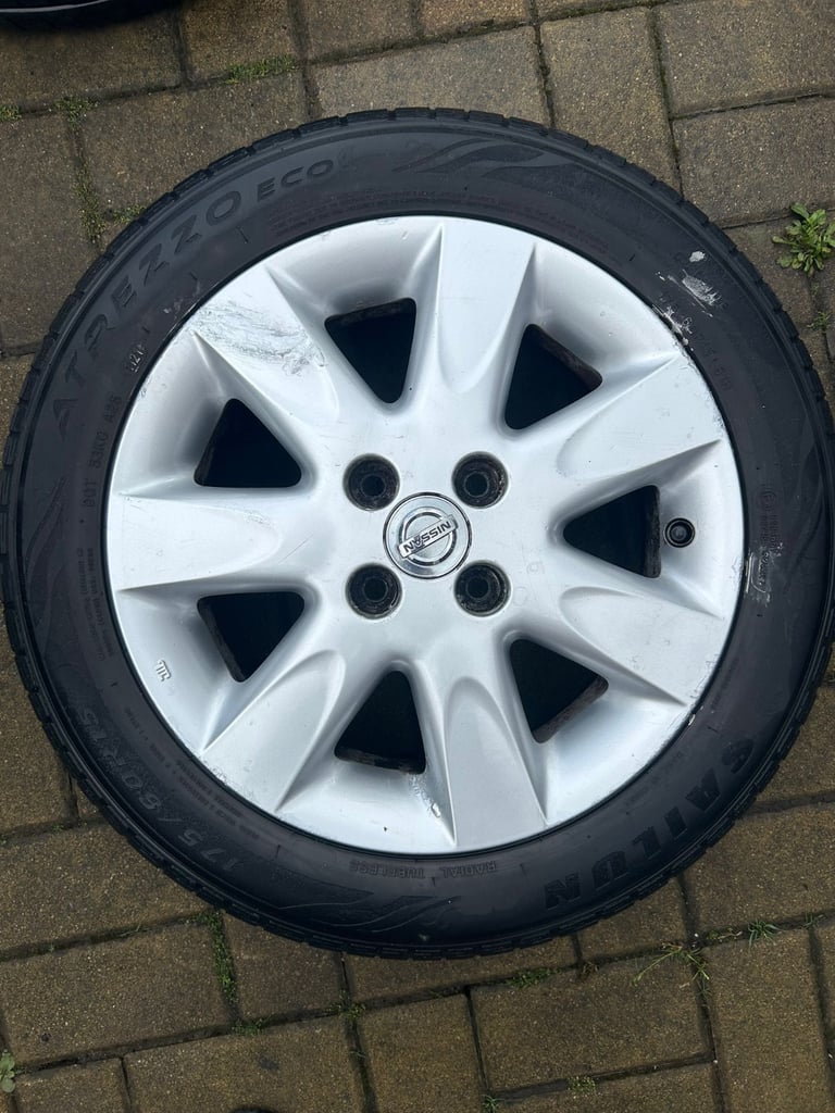 Nissan Micra K13 15” Wheel & Tyre 2010–17 Sailun Atrezzo Eco Tyres  175/60 R15