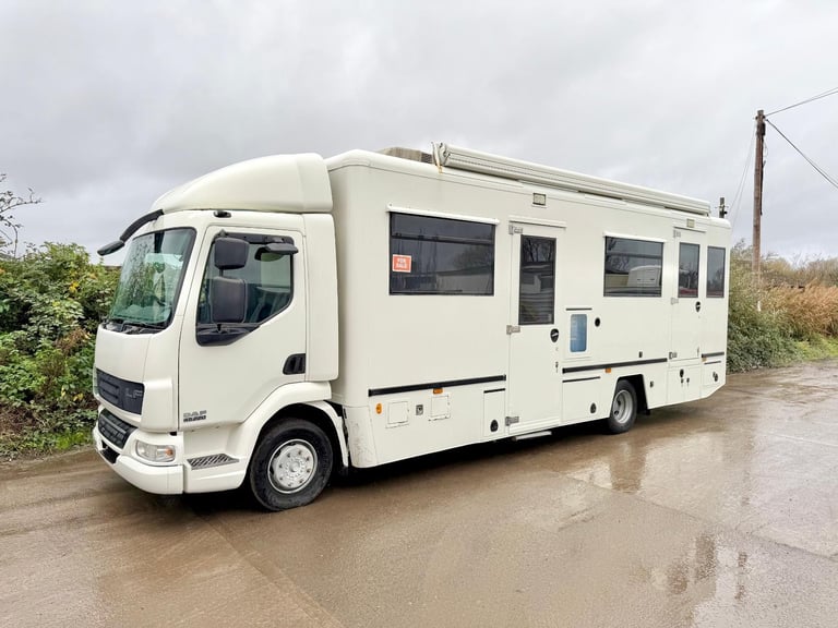 2008 DAF LF45.220 EXHIBITION BUS CAMPER MOTORHOME RACEVAN PROJECT 70,000 MILES