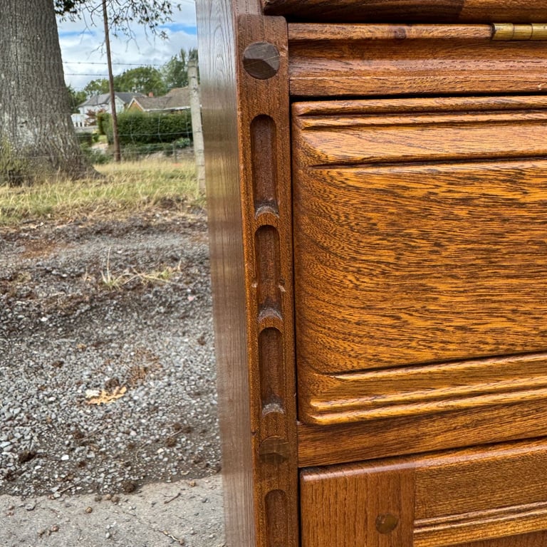 Vintage Ercol Connoisseur Bureau Model 867 Golden Dawn Writing Desk Storage
