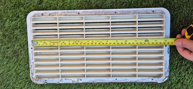 Fridge vents, water heater vents, heater flue cowls for camper caravan motorhome.