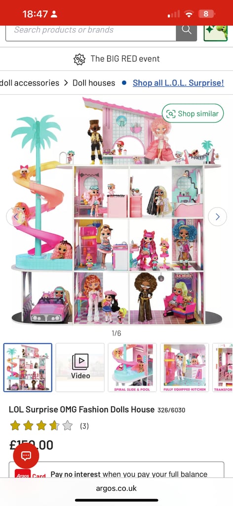 image for LOL surprise OMG fashion doll house 