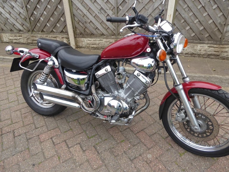 YAMAHA VIRAGO 535 R REG SINGLE CARB SLASH CUT PIPES JUST SERVICED 1 YEARS MOT