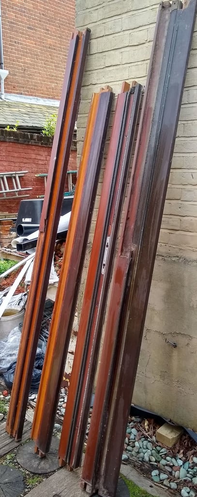 Sliding double-glazed large door Set (2 doors & additional 2 panels) 