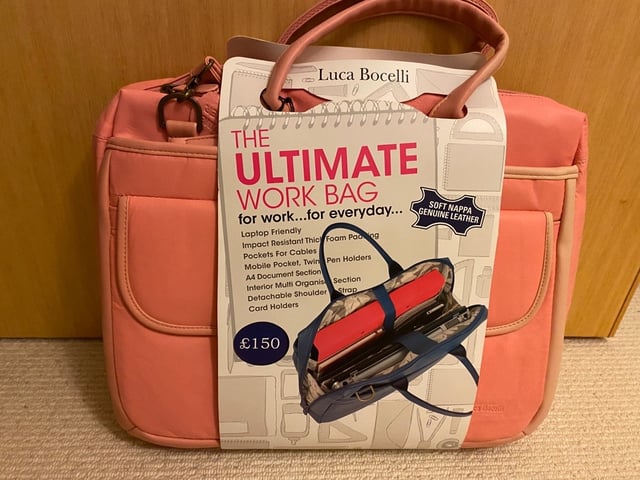 Leather Laptop Bag Genine soft leather Luca Bocelli Ultimate Work Bag NEW in Dewsbury West Yorkshire Gumtree