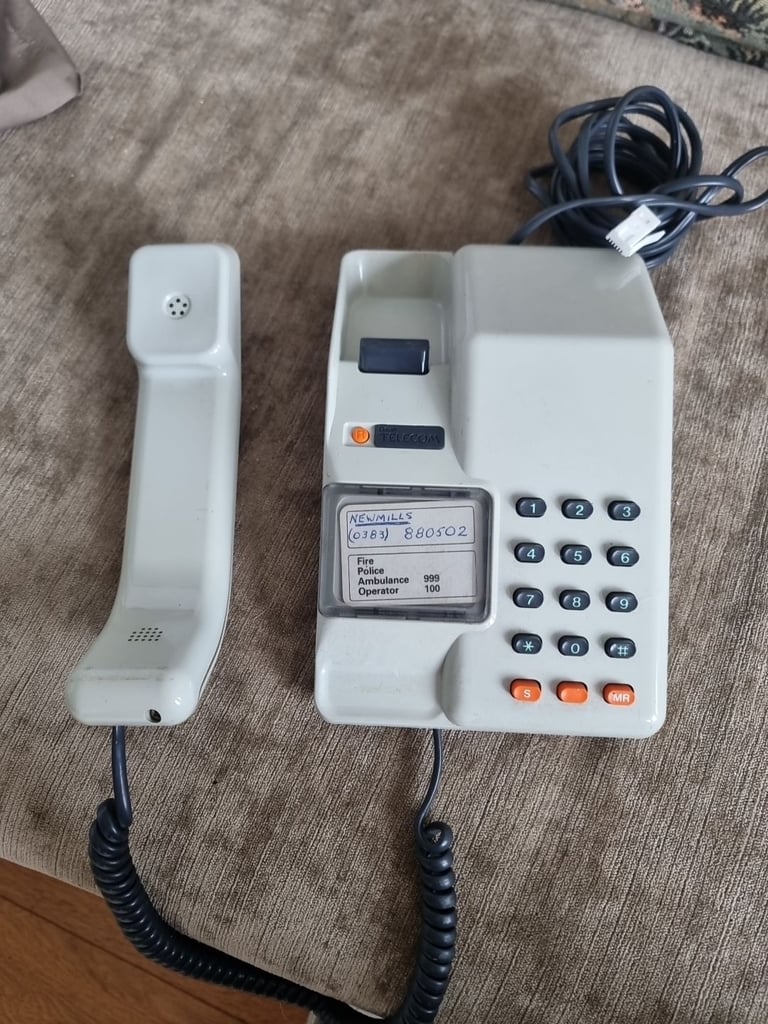 BT British Telecom Viscount Landline Phone 1980s Vintage