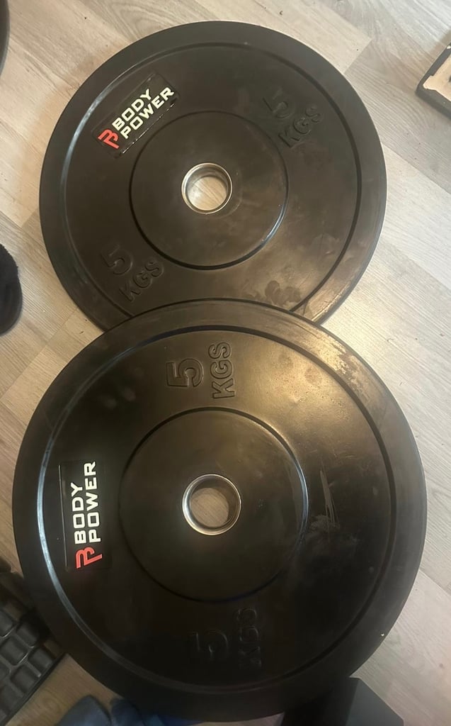 image for Body power Olympic rubber plate 5kg