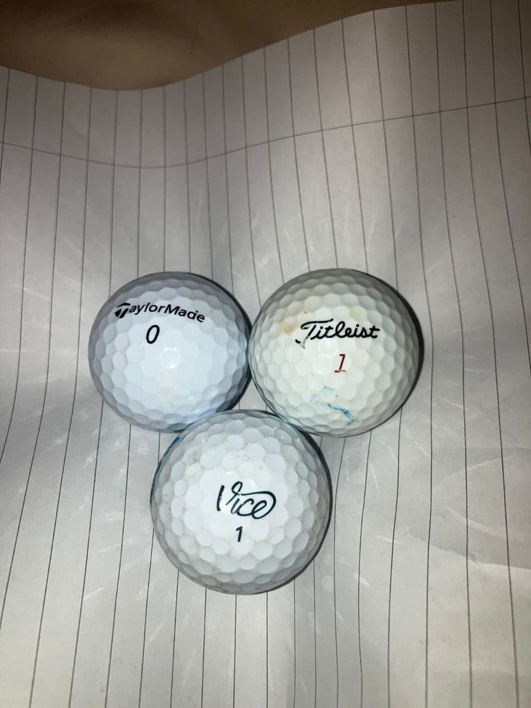 image for Titleist Taylor made and vice golf ball