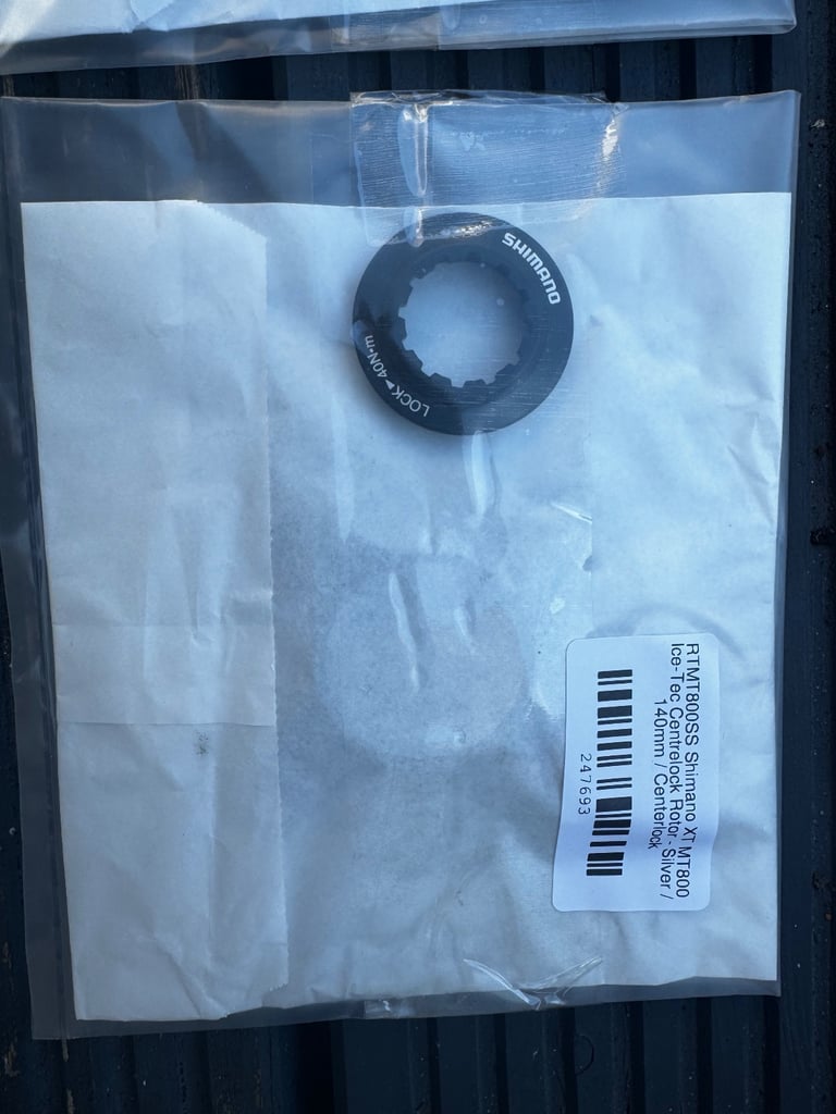 Shimano XT MT800 Ice-Tec Centrelock rotors and lockings NIB 140mm gravel DH jump