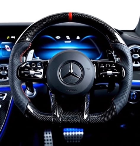 Snowzone by Montaro co - custom forged carbon steering wheel for Mercedes