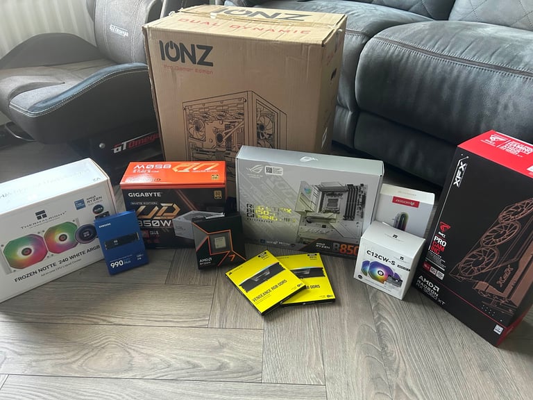Custom High end gaming pc, AMD, ROG, rtx 9060 XT 16gb, 2TB Samsung 990 evo, 64gb memory 