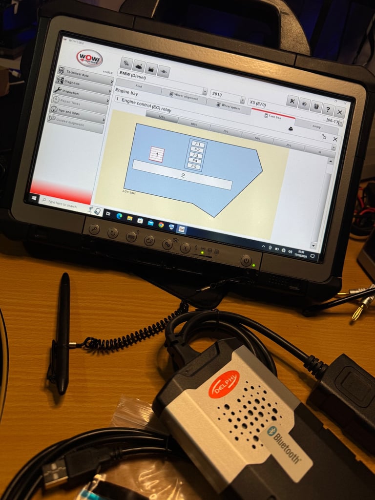 Powerful Diagnostic Set Toughbook Delphi WoW 2024 Scanner Code