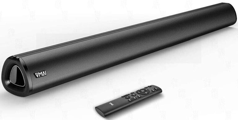 Vmai S7 Sound Bar, 36 Inch 2.0 Sound Bar for TV, 60W Wired & Wireless Bluetooth 