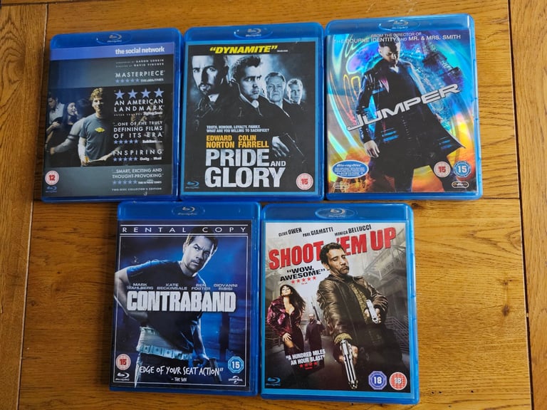 image for 5 off Blu-Ray Dvds