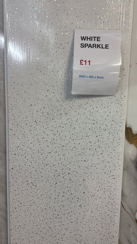 Wet Wall Panels bathroom CS PVC Cladding (2.4m x 1m x 10mm)