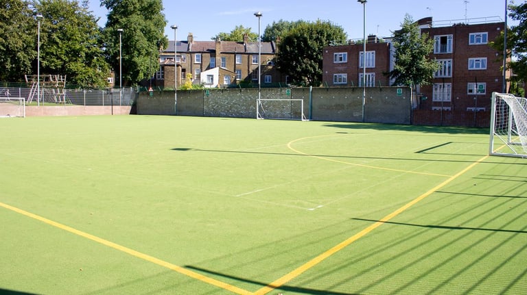 Play football in North London at Acland Burghley School. Weekend group looking for new players