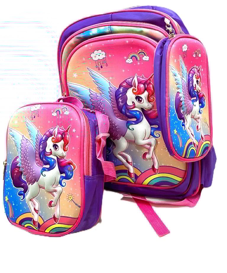 image for Kids School Backpack set with Lunchbox and pencil case 41x30x20